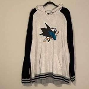 San José Sharks logo hoodie, M 3XL